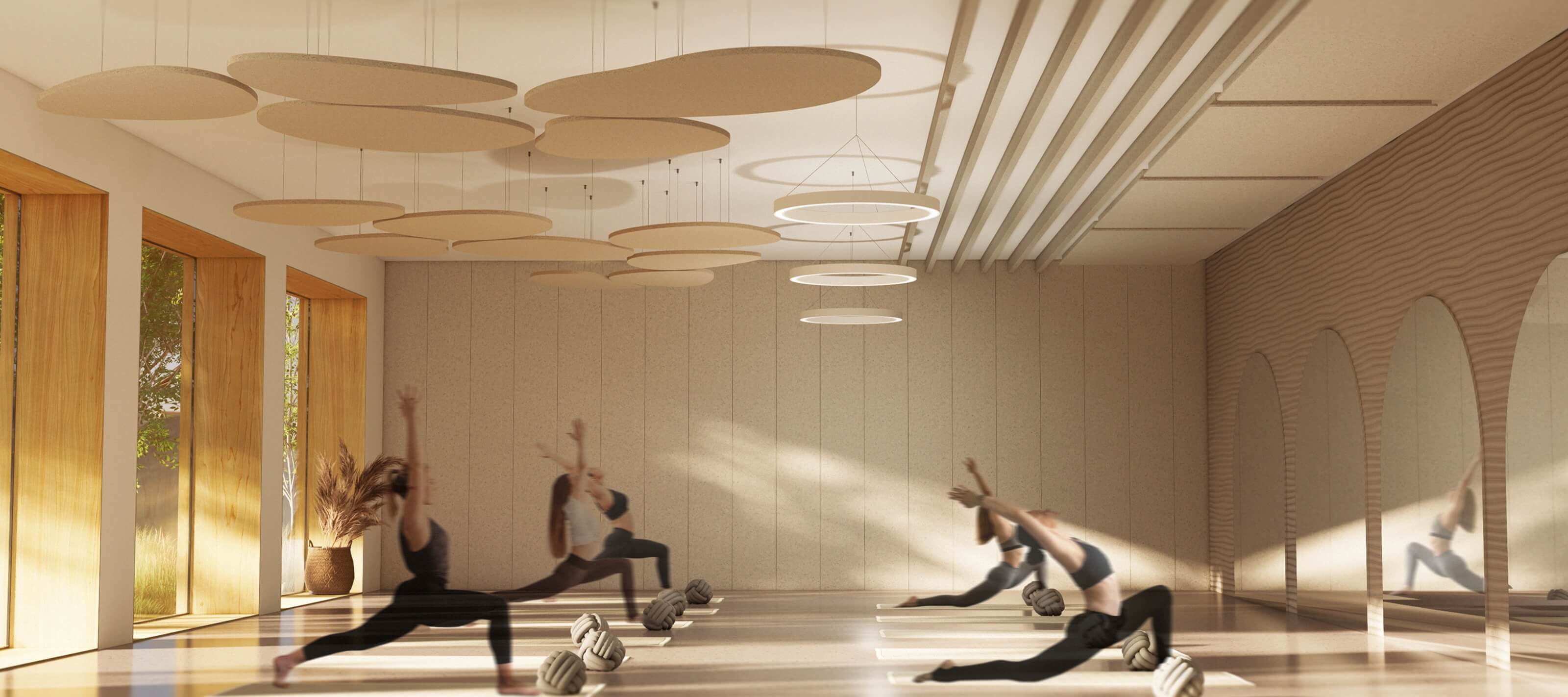 Acoustic Panels for Wellness Studios & Gyms